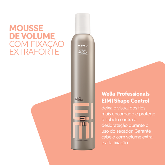 Mousse de Fixação Capilar Wella EIMI Shape Control